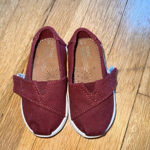 Toms Tiny Alpargata Canvas - Maroon